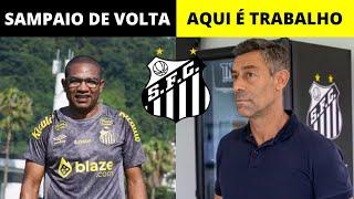 CÉSAR SAMPAIO É O NOVO AUXILIAR "FIXO" DO SANTOS | CAIXINHA COMANDOU O 1º TREINO COM BOLA