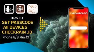 How To Set Passcode on iPhone 8/8Plus/iPhone X Checkra1n Jailbreak A11 Devices | Enable Passcode A11