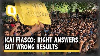 CA Student Fail Exams Despite Giving Right Answers? Mass Protest Against ICAI  | The Quint