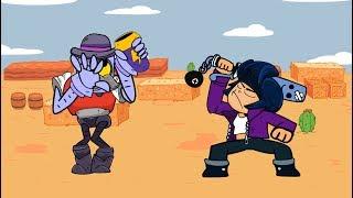 Brawl Stars Animation #6 - BIBI king Power vs BARLEY l Guru Mobile game