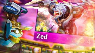 I Hit Zed 3 with Lasercorps Reroll! - TFT Set 8 PBE Gameplay