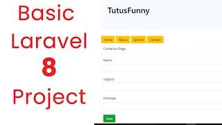 Basic Laravel 8 Project step by step