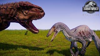 AEROSTEON vs Pycnonemosaurus and Ceratosaurus | ISLA SORNA - Jurassic World Evolution