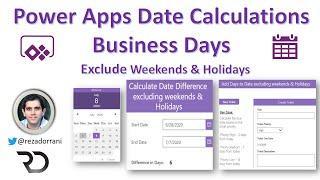 Power Apps Date Calculations for Business Days