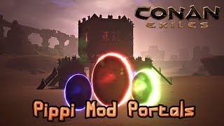 How To Set Up Warpers (Fast Travel Portals) With Pippi Mod | CONAN EXILES