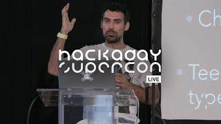 Hackaday Supercon - Samy Kamkar : Low Cost, Low Weight, Gestured-Controlled Light-Up Balloon Network