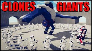 TABS Clone Troopers vs GIANTS! - Totally Accurate Battle Simulator: Star Wars Mod