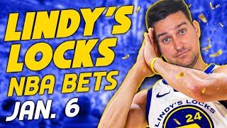 NBA Picks for EVERY Game Monday 1/6 | Best NBA Bets & Predictions | Lindy's Leans Likes & Locks