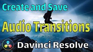 Davinci Resolve Audio Transitions