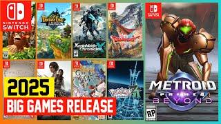 20 BIG Nintendo Switch Games Coming In 2025 | Upcoming Games