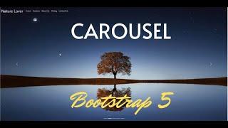 How To Make Carousel and Navbar using Bootstrap