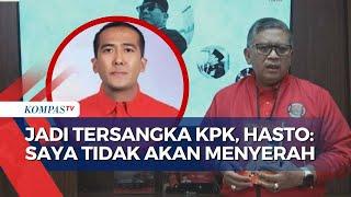 Muncul Perdana ke Publik Usai Ditetapkan Tersangka KPK, Ini Kata Hasto