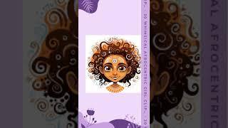 20 Whimsical Afrocentric Girl Clipart Bundle - Hand-Drawn Boho Tribal Style PNGs for Digital and ...