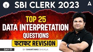 Top 25 Data Interpretation Questions for SBI Clerk 2023 |  Maths by Shantanu Shukla