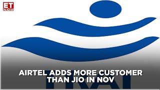 TRAI Nov Data: Airtel continues to add more wireless subscribers than Jio