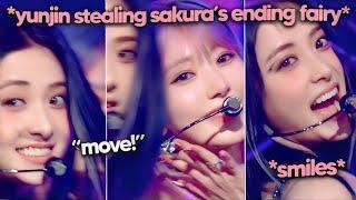 Yunjin *pushing* Sakura on stage, Kazuha confusing the cameraman (LE SSERAFIM DAY 1 promo was CRAZY)