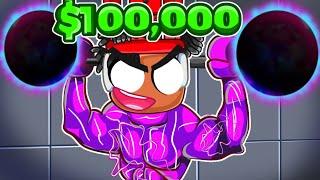 Spending $100,000 To Become The STRONGEST In Roblox