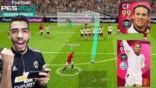 FORLAN 99 Rated Review  a beast striker  pes 2021 mobile