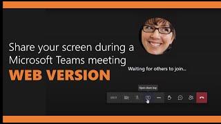 How to share your screen during a Microsoft Teams meeting (web app)