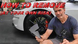 How To Remove Wheel Aero Caps - Performance Model 3