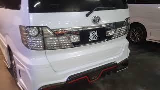 TOYOTA ALPHARD 10SERIES 2005-07 J-EMOTION DESIGN AND CUSTOM MADE BODYKIT AND CUSTOM NEON LIGHT