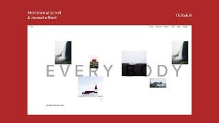 [TEASER] Horizontal Scroll Gallery and Reveal Effect  with Locomotive Scroll & React