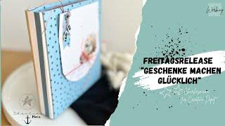 Freitagsrelease bei Creative Depot „Geschenke machen glücklich“ | Buchrückenbindung mit Designpapier