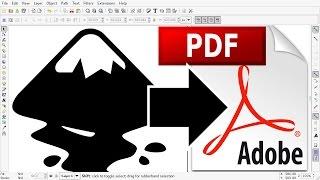 How To Make PDF file in Inkscape