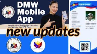 NEW UPDATE: DMW MOBILE APP : NEW UPDATE OFW PASS