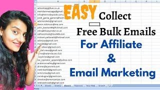 How To Collect Free Bulk Emails For Affiliate Marketing & Email Marketing | Email list For Free