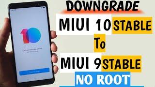 How To Downgrade MIUI 10 TO MIUI 9 In Redmi Note 5 Pro | Official Way