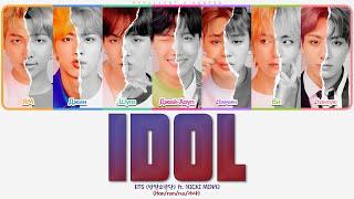 BTS - IDOL & NICKI MINAJ (ft. @aprilight)  (ПЕРЕВОД | КИРИЛЛИЗАЦИЯ | COLOR CODED LYRICS)