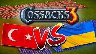 TURKEY vs UKRAINE! - 4.000 SERDIUKS vs 4.000 JANISSARYS! - Cossacks 3