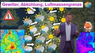 Heiß mit Gewittern, dann kühler, in einer Woche erneut teils heiß! Wettervorhersage 21.-28.07.2024.