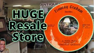 Looking for vinyl records at a HUGE resale store. Did I anger the record gods?