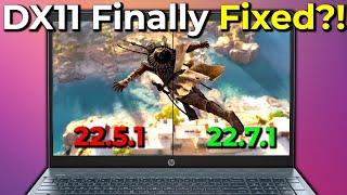 DX11 FINALLY FIXED?! | AMD ADRENALIN 22.7.1 DRIVERS | New Graphics Driver R5 5500U Gaming Benchmarks