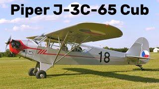 Piper J-3C-65 Cub | 4K | Airshow Breclav 2024