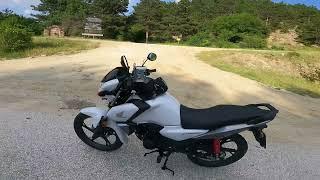 HONDA CB 125F extreme steep hill riding (1.000m altitude)