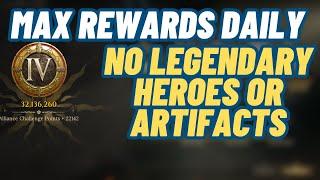 F2P Vortex can't get EASIER! 5 Teams to get MAX Rewards DAILY! DragonHeir Silent Gods