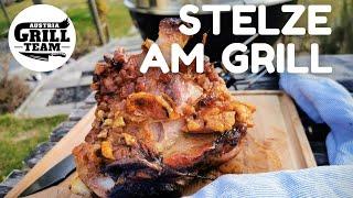 Stelze grillen | Schweinshaxe am Drehspieß