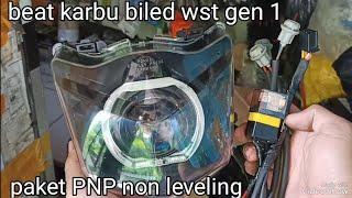 cara pasang proji Wst gen 1 di beat karbu PNP non leveling LEED HID MOTOR