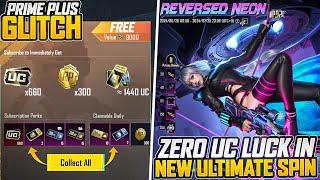 OMG  Prime Plus Glitch | Get Prime Plus Automatically | Zero Uc Luck In New Ultimate Spin | Pubgm