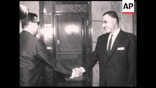 CAN943 ADEN NATIONALIST LEADER MACKAWEE MEETS NASSER