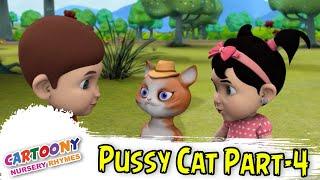 Pussy Cat | Animated Nursery Rhymes For Children Song | Children Songs