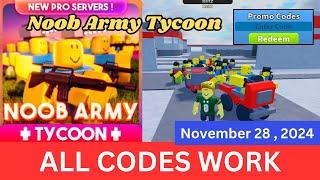 *All Codes Work* Noob Army Tycoon ROBLOX, November 28, 2024