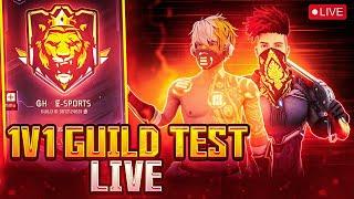 1VS1 HARDEST Free Fire Live Guild Test + LIVE REACTION #nonstopgaming #freefirelive