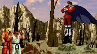 Ryu, Ken vs. M. Bison - Final Battle - Mugen Edition