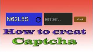 How to create captcha in html form