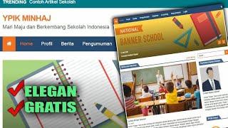 Cara Membuat Web Sekolah Gratis Keren