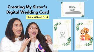 Created digital wedding invitation card video for my SISTER | template tutorial, Raina ki Shadi Ep4